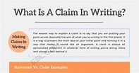 What Is A Claim In Writing? Statement vs. Claim Examples • 7ESL