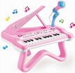 ToyVelt Toy Piano for Toddler Girls – Cute Piano for Kids with Built-in ...