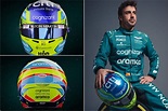 F1 2023Fernando Alonso enseña su casco 2023: adiós al rosa - Fernando ...