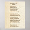 DAS TIGER Gedicht durch William Blake Poster | Zazzle