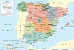 Mapa de España - Mapa Físico, Geográfico, Político, turístico y Temático.