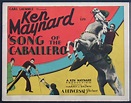 SONG OF THE CABALLERO KEN MAYNARD WESTERN 1930 TITLE CARD | eBay ...