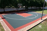 Half-Court basketball court for your backyard by VersaCourt. Outdoor ...