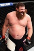 Roy Nelson reacts after the conclusion of his heavyweight bout... | Roy ...