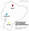 Mapa Quito, Guayaquil y Cuenca