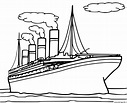 Coloriage bateau titanic - JeColorie.com