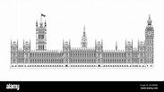 Ilustración vectorial del Palacio de Westminster Imagen Vector de stock ...
