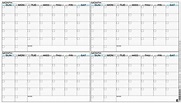 Free Printable Calendar 4 Months Per Page | Calendar template, Blank ...