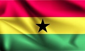 Ghana 3d flag waving 1229063 Vector Art at Vecteezy