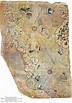 World History Facts — The surviving fragments of the Piri Reis Map,...