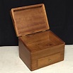 Homemade Wooden Oak Box with Drawer and Hinged Lid, Keepsake Box ...