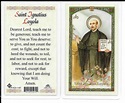 Laminated Prayer Card “Saint Ignatius of Loyola”.