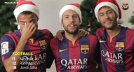 Neymar protagoniza el nuevo clip navideño del Barcelona