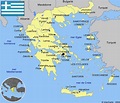 Map of Greece cities: major cities and capital of Greece