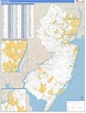 New Jersey ZIP Code Wall Map | Maps.com.com