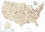 Us Map With Interstates And Cities - World Of Light Map