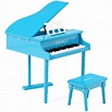 LAGRIMA Classical Kids Piano, 30 Keys Wood Mini Baby Grand Piano w ...