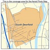 Aerial Photography Map of South Deerfield, MA Massachusetts