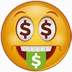 Cartoon, dollar, emoji, emotion, face, money, smiley icon - Download on ...