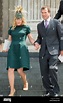 Peter Phillips and his wife Autumn Phillip attending HM The Queen's ...