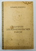Buch "Manifest der kommunistischen Partei" | DDR Museum Berlin