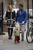 Claire Danes and Hugh Dancy stay warm while playing outside with baby ...
