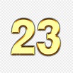 Number 23 Clipart Vector, Number 23 Golden Font, Twentythree, Font ...