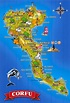 Landkarte Korfu | Mein Korfu | Korfu, Korfu griechenland, Griechenland ...