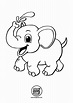 Elefante Bebé para Colorear - Dibujando con LarayToons