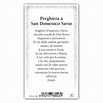 Holy card, Saint Dominic Savio, Prayer ITA, 10x5 cm | online sales on ...
