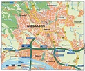 Karte von Wiesbaden (Stadt in Deutschland, Hessen) | Welt-Atlas.de