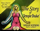 The Story of Temple Drake (1933) movie poster