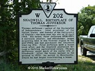 Shadwell, Birthplace of Thomas Jefferson W-202 | Marker History ...