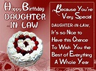 Birthday Wishes For Daughter In Law - Birthday Images, Pictures