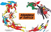 Pre Crisis Fawcett Comics Heroes Squadron Of Justice Captain Marvel ...