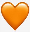 Orange Heart Emoji 🧡 Orange Heart Emoji Emoticon Transparent PNG ...
