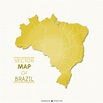 Brasil vetor mapa | Vetor Premium
