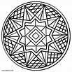 Simple Kaleidoscope Coloring Pages Coloring Pages