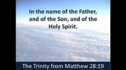 In the Name of the Father, Son and Holy Spirit - Trinity - YouTube