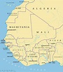 Western Africa Map With Countries Cities And Roads - vrogue.co