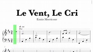 Ennio Morricone - Le Vent, Le Cri Sheet Music - YouTube