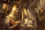 Wedding of King Richard, art, bonito, wedding, fantasy, guinevere ...