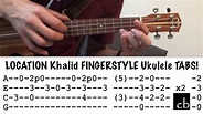 Location Khalid Ukulele Chords - Sheet and Chords Collection