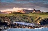 Mullaghmore, Co Sligo looking towards Classiebawn Castle with Benbulben ...