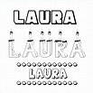 Dibujo del nombre Laura para colorear