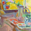 Albert Naur - 'Still Life of Roses on a Tea Table', Paris, Academie de ...