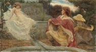 Herbert James Draper (1854-1920) , The Spirit of the Fountain | Christie's