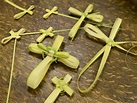 Learn how to make a palm cross for Palm Sunday. Easy instructions for ...