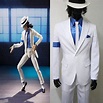 Michael Jackson Smooth Criminal Suit Uniform Men's Cosplay Costume set ...