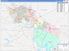 Henrico County, VA Wall Map Color Cast Style by MarketMAPS - MapSales